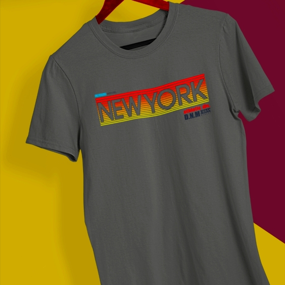 Color - Smoke Gray - Mens Short Sleeve T-shirt - - Picture 1 of 1